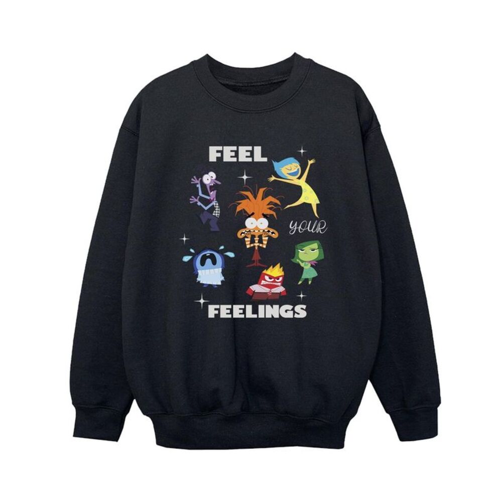 Inside Out 2 Boys Feelings Sweatshirt / Black